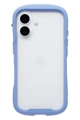 iFace Reflection Frost iPhone 16 ケース クリア 強化ガラス(ペールブルー)【指紋が目立ちにくい 黄変防止 すりガラス 半透明 曇りガラス アイフェイス アイフォン16 iphone16 [ペールブルー] [iPhone 16]