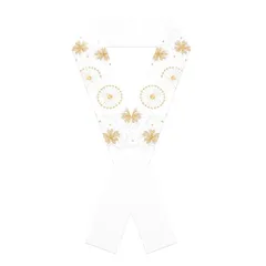 [KYOETSU] [キョウエツ] 半襟 刺繍 金糸 振袖用 花柄 レディース (171)