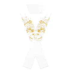 [KYOETSU] [キョウエツ] 半襟 刺繍 金糸 振袖用 花柄 レディース (173)