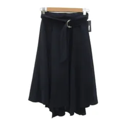 ファビュラス アンジェラ FABULOUS ANGELA フレアスカート ロング丈 F 紺 ネイビー リングベルト付 /SY45 ■GY59