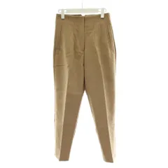 ザラ ZARA パンツ S ベージュ 無地 フルレングス ハイウエスト スラックス テーパード /PP ■GY60