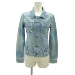 ヤヌーク YANUK デニムジャケット Gジャン ジージャン ミドル丈 P S ライトブルー 水色 /HO26 ■GY61