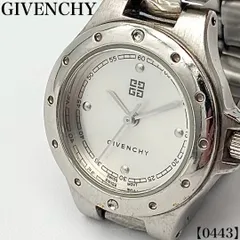 稼働品 Working item ジバンシィ GIVENCHY 腕時計 メンズ Men's クォーツ Quartz シルバー文字盤 4Gロゴ ラウンド フェイス コンビブレス ウォッチ ブランド ヴィンテージ 0443のサムネイル