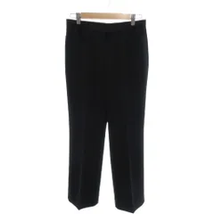 レリアン Leilian 美品 ストレートパンツ スラックス センタープレス 11 黒 ブラック /YJ ■GY61