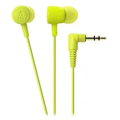 【中古】audio-technica カナル型イヤホン ライトグリーン ATH-CKL220 LGR