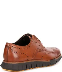 コールハーン メンズ シューズ ドレスシューズ ウィングチップ オックスフォード レザー Cole Haan Mens ZEROGRAND Remastered Wingtip Leather Oxfords British TanJava タン