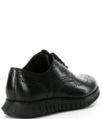 コールハーン メンズ シューズ ドレスシューズ ウィングチップ オックスフォード レザー Cole Haan Mens ZEROGRAND Remastered Wingtip Leather Oxfords BlackBlack ブラック