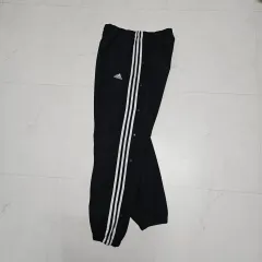 L アディダス サイドボタン ナイロン ジョガー トラックパンツ