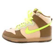 ナイキ NIKE Dunk High 'Shrek' スニーカー シューズ ハイカット 27.5cm 茶 ブラウン 蛍光グリーン 309432-371 /JS ■GY62