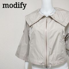 modify テーラードジャケット 光沢 グレー系 （42）日本製 上品 - メルカリ