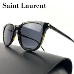 美品　Saint Laurent Paris　サンローラン　サングラス　ロゴ　べっ甲柄　セルフレーム　ウェリントン　SG54のサムネイル