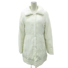 クレージュ courreges ダウンコート ロング丈 40 L 白 無地 ATN-4888 /SY17 ■GY61