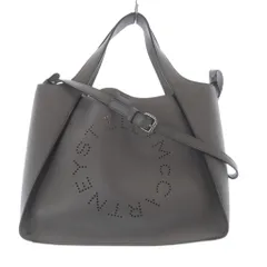 ステラマッカートニー STELLA McCARTNEY サークルロゴ 2way ショルダーバッグ ハンドバッグ グレー 513860