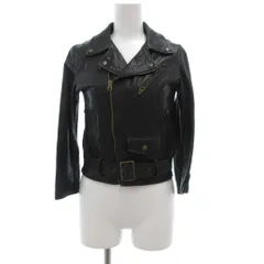 ビューティフルピープル beautiful people ライダースジャケット ダブル シープスキン レザー 130 黒 ブラック /JS ■GY62