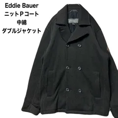 Eddie Bauer エディーバウアー  ニットPコート 中綿 ダブルジャケット　L