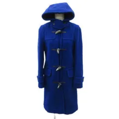 アーノルド ブルック HARNOLD BROOK ダッフルコート ロング丈 青 ブルー フード付き トグルボタン /SM38 ■GY61