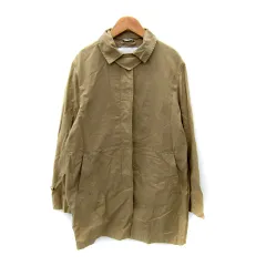 ボシデン Bosideng ステンカラーコート スプリングコート ロング丈 無地 M ベージュ /SY1