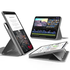 新品 ESR iPad Pro 11インチ ケース（M5/M4、2025/2024）専用 取外し可能なマグネットカバー付き回転式ケース 縦向き/横向きスタンド 6段階の角度調節可能 Pencil Pro/USB-C対応 Shiftシリーズ グレー