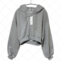 【美品】【未使用品】WEGO キーネックカラープルパーカー レディース スウェットパーカー パーカー  グレー Mサイズ