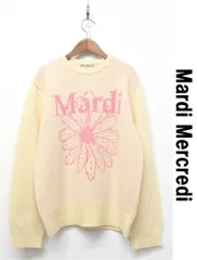 P411/美品 Mardi Mercredi カシミヤ混 セーター ニット 花柄のサムネイル