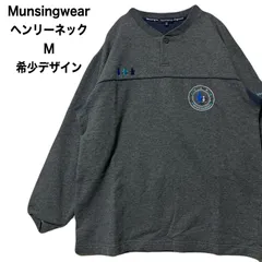 Munsingwear マンシングウェアゴルフ　ヘンリーネック　リブスウェット　Mのサムネイル