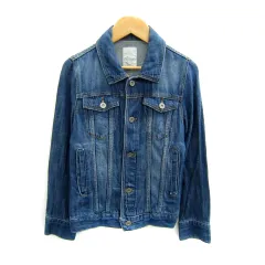 アーバンリサーチ URBAN RESEARCH Gジャン ジージャン デニムジャケット ミドル丈 ステンカラー 36 S 青 ブルー /SY36