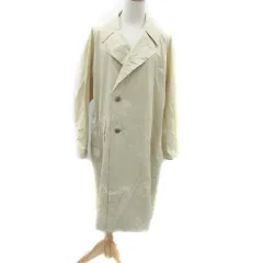 ナノユニバース nano universe スプリングコート ダブルボタン ロング丈 ナイロン S ベージュ /HO5