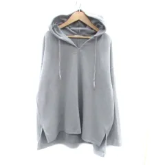 スタディオクリップ Studio Clip ニットパーカー プルオーバー 長袖 無地 オーバーサイズ F グレー /HO56