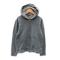 タケオキクチ TAKEO KIKUCHI ジャケット パーカー ミドル丈 ダブルジップ 2 グレー /SY27