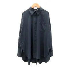 スライ SLY ブラウス シャツ 長袖 無地 オーバーサイズ F チャコールグレー /SY45