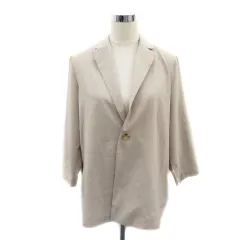 ロペピクニック ROPE Picnic テーラードジャケット ミドル丈 シングルボタン 38 M ライトベージュ /YK19