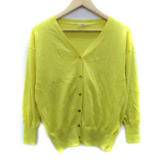 イエナ IENA カーディガン ミドル丈 Vネック 黄 イエロー /SM3