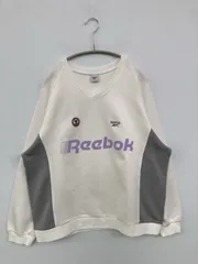 Reebok リーボック スウェット F ホワイト コットン ワンポイント ブランドロゴ 長袖