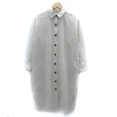 アパートバイローリーズ apart by lowrys シャツワンピース ロング丈 長袖 麻 リネン混 F ライトベージュ /SM11