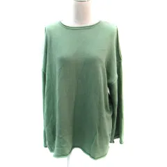 レトロガール RETRO GIRL ニット セーター 長袖 カットアウト F 緑 グリーン /SM2