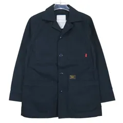 WTAPS ダブルタップス 14AW SHOP COAT/COAT.COTTON.SERGE 142LTDT-JKM02 ショップ コート コットン サージ ネイビー アウター ジャケット サイズ1(S) Febkのサムネイル
