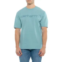 カーハート メンズ トップス Tシャツ トール ロゴ グラフィック Carhartt K195 Big and Tall Dearborn Loose Fit Heavyweight Logo Graphic TShirt Short Sleeve Summe