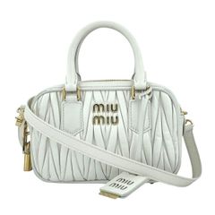 OW様専用 miumiu アルカディマテラッセレザーバッグ ホワイト スモール