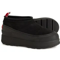 ハンター レディース シューズ スリッポン・ローファー スエード HUNTER Askern SlipOn Shoes Waterproof Insulated Suede For Women Black ブラック