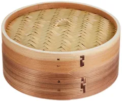 大人気　蒸し 野菜 蒸し器 しゅうまい 24cm 小籠包 せいろ 天然木 天然竹 中華 和の里 パール金属 H-5715