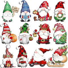 JANLOFO クリスマス オーナメント 木製 24枚 クリスマスツリー 飾り サンタ クリスマス 飾り ツリーオーナメント クリスマス パーティーグッズ