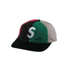 新品同様 SUPREME シュプリーム 24AW CORDUROY S LOGO 6-PANEL CAP コーコーデュロイ Sロゴ 6パネル キャップ 帽子 マルチ Febk