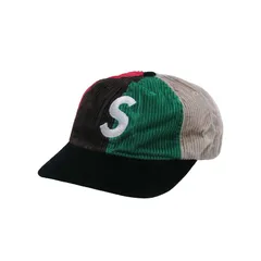 新品同様 SUPREME シュプリーム 24AW CORDUROY S LOGO 6-PANEL CAP コーコーデュロイ Sロゴ 6パネル キャップ 帽子 マルチ Febk