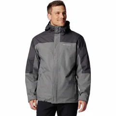 コロンビア メンズ アウター ジャケット・ブルゾン フーデッドジャケットール Big Tall Columbia Tunnel Falls II Heavyweight Interchange Hooded Jacket City Gray Shark グレー