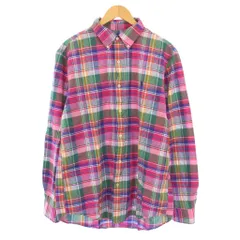 ラルフローレン RALPH LAUREN ボタンダウンシャツ カジュアル 長袖 レギュラーカラー チェック柄 L マルチカラー /BB