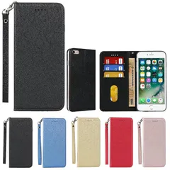 【新品】 Eastwave for iPhone 6 Plus / 6S Plus ケース アイフォン 6S Plusケース 手帳型for iPhone6 Plus Caseストラップ付き PU皮革 明るい色 内蔵マグネット 携帯カバー カードポケット ス 1