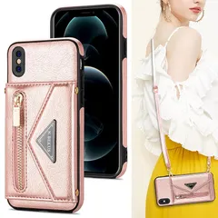 【新品】 Cavor iPhoneXS iPhoneX 手帳ケースiPhonexs ケース手帳型肩掛け 首かけ 斜めがけショルダーiPhone10スマホケース人気iPhonexsケースカード収納【封筒のデザイン】iPhoneX適用caseステント機能タイプ 1