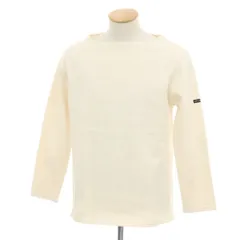 【中古】セントジェームス SAINT JAMES コットン ボートネック バスク 長袖Ｔシャツ アイボリー【サイズ4】【メンズ】
