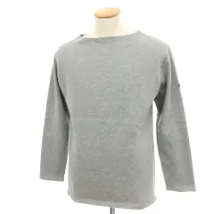 【中古】セントジェームス SAINT JAMES コットン ボートネック バスク 長袖Ｔシャツ グレー【サイズ4】【メンズ】
