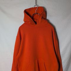 レアカラー神フェード神サイズ90sラッセル無地パーカーUSA製オレンジXL
